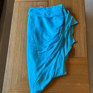 Vibrant Blue Asymmetrical Skirt